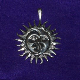 Sun Silver Pendant